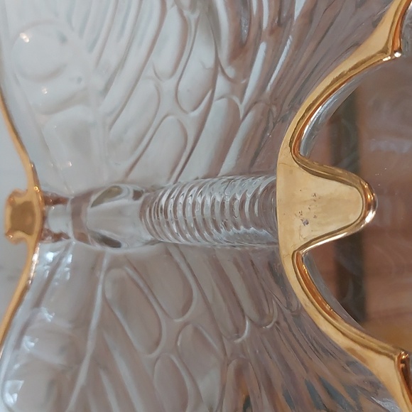 Clearance! Vintage 50's - 60's Jeanette glass set of 2 butterfly trinket dishes - Picture 5 of 7